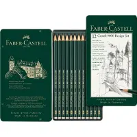 Faber Castell 9000 Design Set Graphite Pencil 12 Units Noir,Gris Enfants