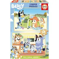Educa Puzzle en bois Bluey 2x50 pièces
