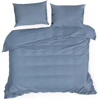 Eurofirany Parure de lit NOVA3 bleu 160x200 cm SET de 3 PIECES : avec 2 taies d'oreiller 70x80 cm