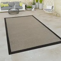Paco Home Tapis d'intérieur et d'extérieur pour balcons et terrasses, aspect sisal, gris-vert, différentes couleurs, dimensions 80 x 150 cm