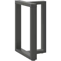 vidaXL Pieds de table de salle à manger en T 2 pcs. Anthracite 50x35x(72-73) cm Acier