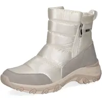 Caprice Bottines gris clair / blanc naturel
