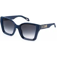 Just cavalli Sjc147 Square Woman Sunglasses Bleu Smoke Gradient/CAT3 Femme