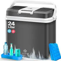 Kesser Glacière 24L, mini-réfrigérateur 12V/230V, refroidit et réchauffe, classe énergétique A+++, pour voiture et camping