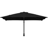 vidaXL Parasol de jardin noir 248,5 x 247,5 x 160 cm