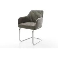 DELIFE Cantilever Greg-Flex bouclé doux couleur boue pied cantilever plat acier inoxydable resorts ensachés