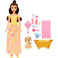 Disney Princess Bella Doll With Puppy Jaune Enfants