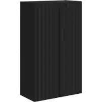 vidaXL Meuble mural pour télévision, 59,5 x 31 x 100 cm, noir, panneaux de particules
