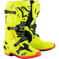 Alpinestars Bottes Tech 10 Yellow Fluo Black Red Fluo
