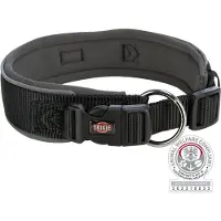 Trixie Collier Premium Hond Extra Breed Zwart / Grafiet Grijs (Chien, Général)