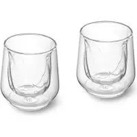La Cafetière Siena Double-Walled Cortado Glasses, Set of 2, 135ml, Verres, Transparent