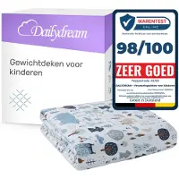 Nivion Couverture lestée pour enfants 100 % coton, collection « Forêt » - 3,2 kg / 104 x 150 cm - Couverture lestée