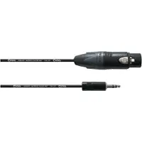 Cordial Cable Audio Asymtrique XLR Femelle/minijack Stéréo 1,5 M