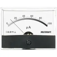 Voltcraft AM-86X65/100µA Appareil de mesure encastrable AM-86X65/100µA/DC 100 µA bobine rotative (AM-86X65/100&micro,A)