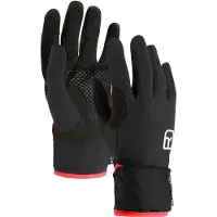 Ortovox - Gants légers et polyvalents - Fleece Grid Cover Glove W Black Raven pour Femme en Laine - Taille S - Noir