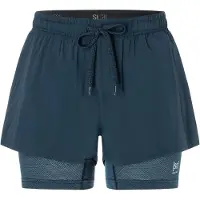 Super.natural Double Layer Shorts Bleu M Femme