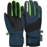 Reusch Gants de sport 'Duke R-TEX XT' bleu / bleu nuit / citron vert