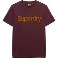 Superdry T-Shirt 'Classic' orange / lie de vin