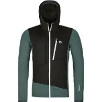 Ortovox - Polaire à capuche en laine de mérinos - Fleece Grid Hoody M Dark Arctic Grey pour Homme en Laine - Taille S - Gris