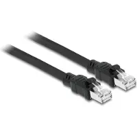 DeLOCK câble réseau RJ45 Cat.6A F/UTP avec gaine métallique intérieure 1 m (80113)