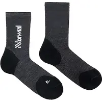 Nnormal Merino Half Long Socks Noir EU 39 1/3-42 2/3