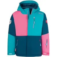 TROLLKIDS Veste outdoor 'Hallingdal' bleu marine / bleu clair / rose