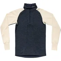Devold of Norway - Haut thermique demi-zippé en laine de mérinos et soie - Expedition Merino Silk Zip M Ink/Offwhite en Laine - Taille S - Blanc