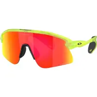 Oakley - Lunettes de soleil - Stunt Devil S Matte Uranium/Prizm Ruby pour Homme - Jaune