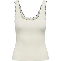 ONLY Tops en tricot 'JDYNANNA' noir / blanc cassé