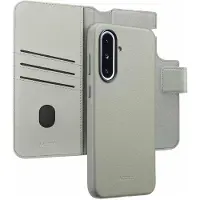 Accezz Étui de télephone portefeuille en cuir 2-en-1 avec MagSafe Samsung Galaxy A36 / A56 - Light Grey