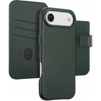 Accezz Étui de télephone portefeuille en cuir 2-en-1 avec MagSafe Apple iPhone Air - Cedar Green