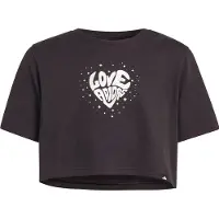 Adidas T-shirt enfant EVERYDAY GLAM CROPPED GRAPHIC T-SHIRT JUNIOR filles - Noir - 11 / 12 ans