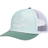 Black Diamond Flat Bill Trucker Cap Vert
