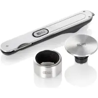 AdHoc Set d'Accessoires pour Vin (Anneau de goutte, Bouchon de vin, Verseur de vin)