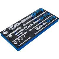 Bgs 4798 Jeu de clés à cliquet télescopiques pour coffret d'atelier, 17 pièces