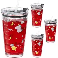Relaxdays 4x verre pour enfants