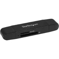 StarTech.com Sd Microsd Usb 3.0 Usb-c/a Card Reader Noir