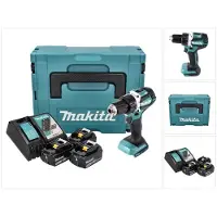 Makita DDF 484 RT3J Perceuse-visseuse sans fil 18 V 54 Nm Brushless + 3x batterie 5,0 Ah + chargeur + Makpac