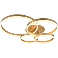TRIO Plafonnier Drake Or Moderne