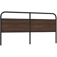 vidaXL Tête de lit de remplacement aspect chêne brun 180 cm acier et bois composite