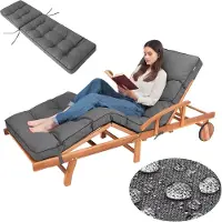 Hobbygarden coussins de fauteuil de jardin Coussin de fauteuil de jardin - Coussin de fauteuil de jardin Hugo 201 x 55 x 8 cm, anthracite