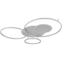 Globo Lampe de plafond gris argenté Johnson Modernité