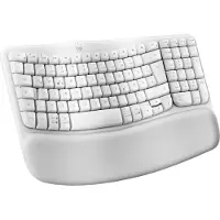 Logitech Ergo Series - Tastatur - kabellos - 2,4 GHz, Bluetooth LE - QWERTZ - Deutsch - Off-White (920-012284)