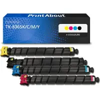PrintAbout Toner compatible pour Kyocera TK-8365K/C/M/Y - 4 couleurs - Multipack