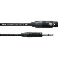 Cordial Câble Audio Stéréo XLR Femelle/jack 2,5 M