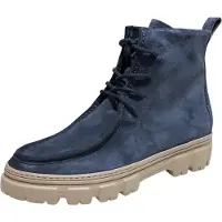 Paul green Chaussures de ville pour femmes , bottines à lacets, couleur bleu, style décontracté