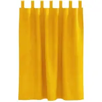 vidaXL Rideaux 2 pcs jaune moutarde 140 x 140 cm Velours