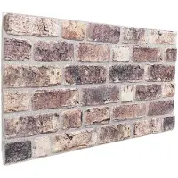 vidaXL Panneaux muraux , lot de 10, marron foncé, 100 x 50 cm, mousse EPS