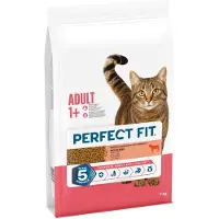 Perfect Fit Adult 1+ Aliment complet sec de 7 kg pour chats adultes, riche en viande de bœuf