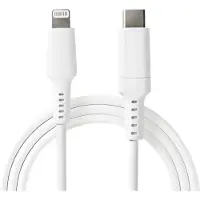 Nedis Câble Ccgw39650wt10 Lightning 8 Broches Vers Usb-c Mâle 48 Mbps Nickelé Pvc 1 M